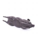 Antique bronze sculpture of a Pig - Image 4