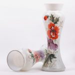 Pair of glass flower vases. - Image 2