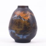 Vase with an Alpine Landscape. Emille Galle.
