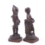 (English) Pair of Bronze Sculptures. - Image 3