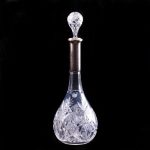 (English) German Silver Mounted Decanter.