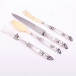 4 Piece Silver Serving Set for Meat and Salad. — изображение 4
