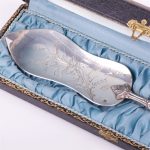 French Silver Cake Spoon. - Image 2