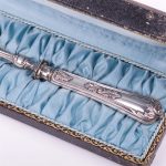 French Silver Cake Spoon. - Image 3