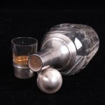 (English) French Silver Decanter with 6 Silver Glasses. — изображение 4