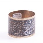 (English) Russian Silver and Niello Napkin Ring - Image 2