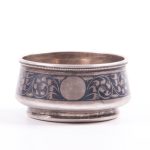 Russian Silver and Niello Salt Cellar. - Image 2