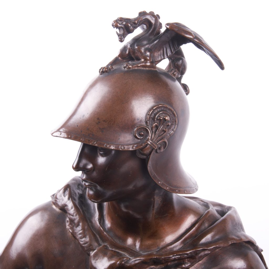 “Le Courage Militaire” Bronze Sculpture by Paul Dubois. - Antique ...