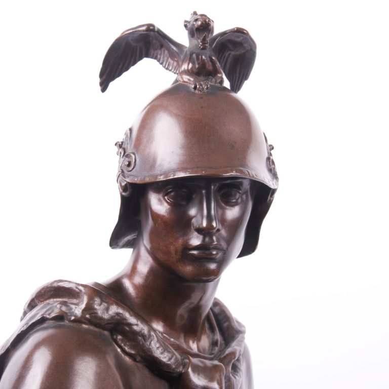 “Le Courage Militaire” Bronze Sculpture by Paul Dubois. - Antique ...