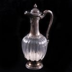 French Silver Mounted Decanter.