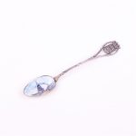 French Silver Enamel Spoon.
