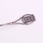 French Silver Enamel Spoon. - Image 3