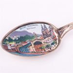 French Silver Enamel Spoon - 图片 2