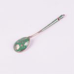 Enameled Silver Grachev Teaspoon.
