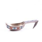 Russian Enameled Silver Kovsh. - Image 2
