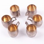 6 Piece French Silver Beakers Set. - 图片 3