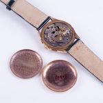 (English) Exactus 18K Gold Chronographe Wrist Watch. - Image 4