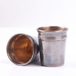 12 Piece French Silver Beakers Set. - Image 3