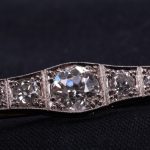 Fine Latvian Diamond Brooch. - Image 3