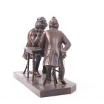 Gamblers Bronze Sculpture - Image 5