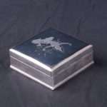 Siam Sterling Silver Niello Box Lined in Wood — изображение 4