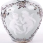 Porcelain Silver Mounted Vase - Image 2