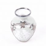 Porcelain Silver Mounted Vase - Image 3