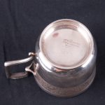 法国银茶杯和茶托 - 图片 5