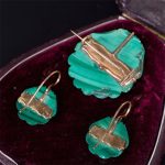 Russian Set of Brooch and Earrings in a Box - Image 3