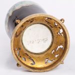 Antique French Porcelain Vase with Bronze Inserts - Image 4