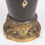 Antique French Porcelain Vase with Bronze Inserts - Image 6