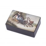 Antique Fedoskino Papier-Mache Lacquer Box