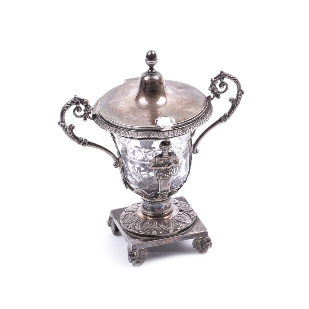 Antique French Silver Mustard Pot