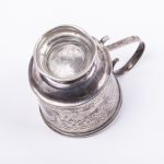 Antique Russian Silver Cup with Saucer - Image 4
