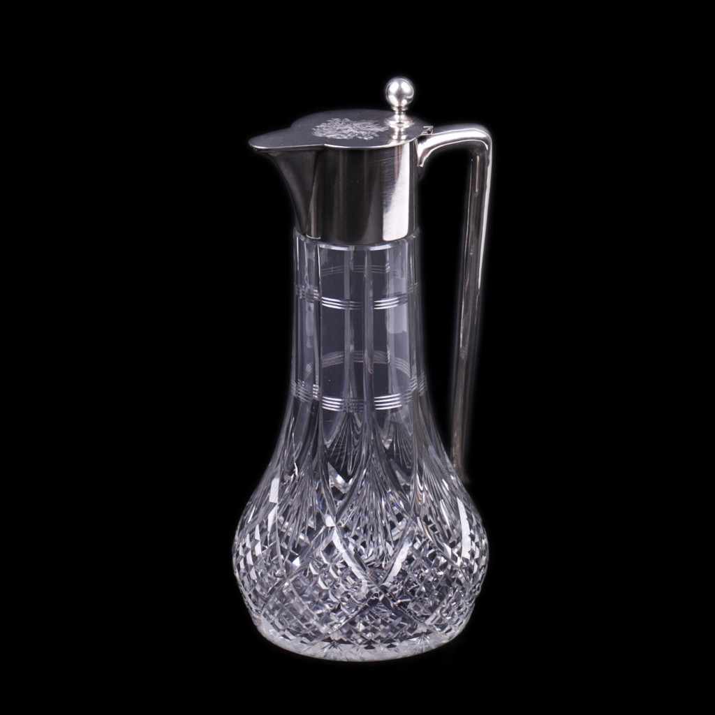 German Silver Mounted Decanter