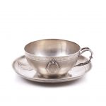 Antique French Tea Cup with Saucer