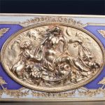 Antique French silver gilt and enamel box. - Image 8