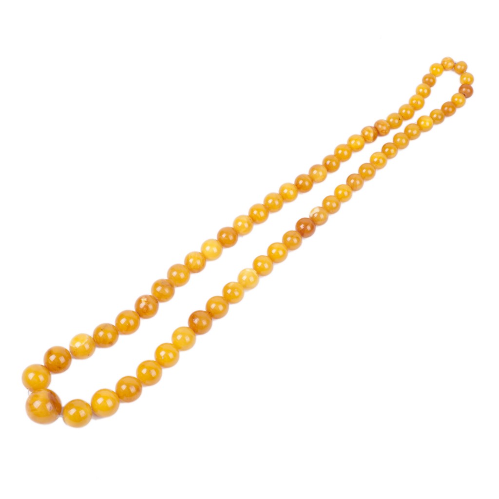 Antique Baltic amber necklace.