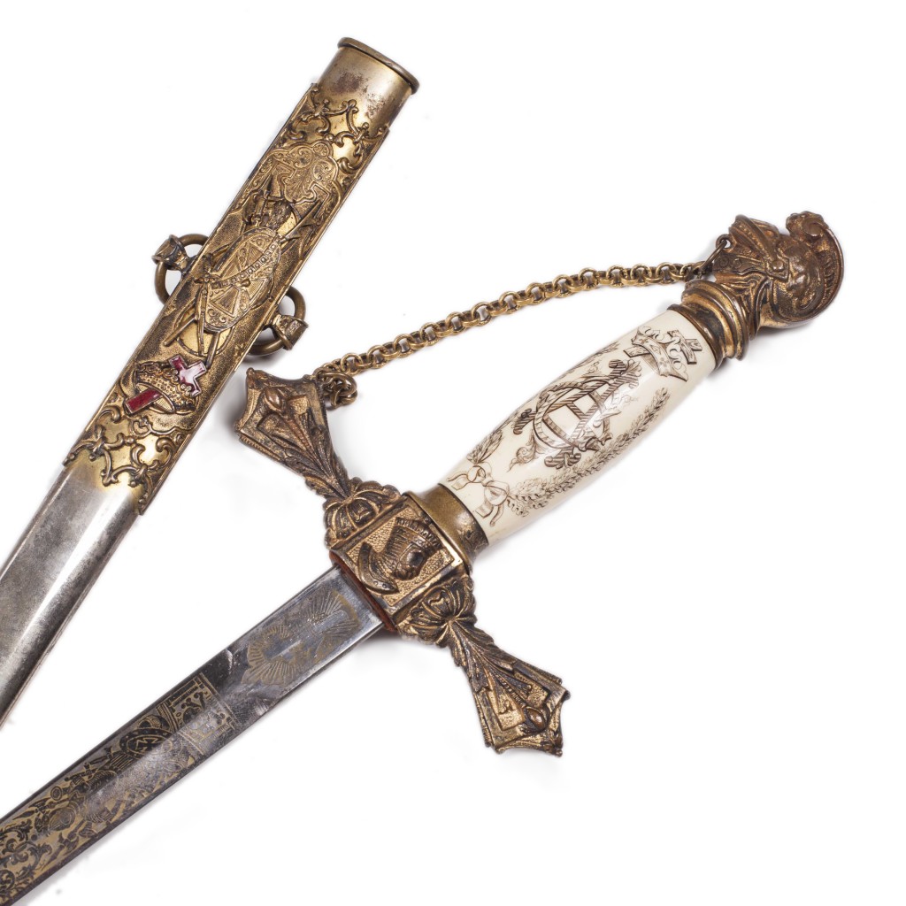 Antique Masonic Knights Templar Sword