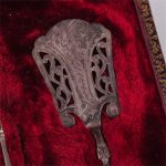 (English) Antique French silver serving set of 6 pieces in a box. Silver, France. - Image 7