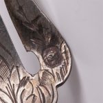 (English) Antique French silver serving set of 6 pieces in a box. Silver, France. - Image 8