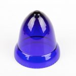(English) Antique French silver mounted blue glass goblet - Image 4