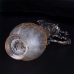 Antique magnificent decanter with French Daum glass body - Image 2