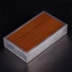 古董雪茄/香烟盒，配木质镶嵌物。 - 图片 4