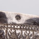Antique silver egg-cups. 3 pieces. Indo-China, French import hallmark - Image 3