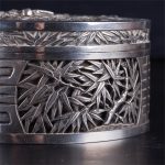 Antique dragon high relief decoration box with cover - Image 4