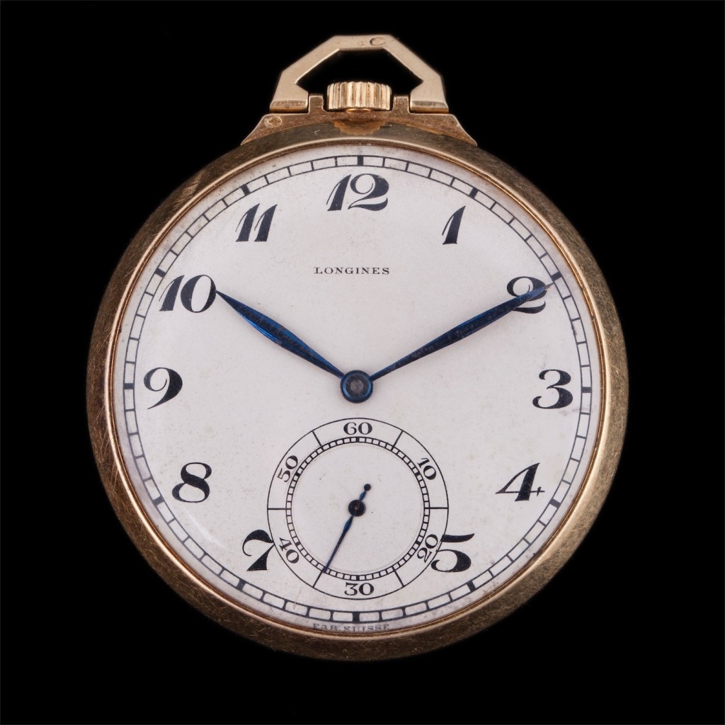 Longines Gold Open Face Pocket Watch