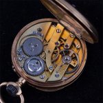 Gold Pocket Watch with Enamel and Diamonds - Image 4