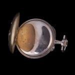 Gold Open Face Pocket Watch with Jewels - Image 3