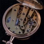 Gold Open Face Pocket Watch with Jewels - Image 6